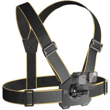 Suport pentru Piept PU1051B Compatibil cu Camere Video Sport Negru