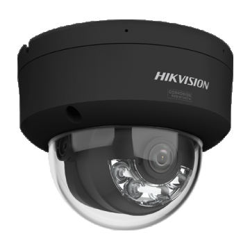 Camera IP 4MP, lentila 2.8mm, IR 30m, WL 30m ColorVu3, 2xMic, IK10, NEAGRA - HIKVISION DS-2CD2147G3-LIS2UY-2.8mm-BLACK