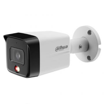Camera IP Dahua Smart Dual light, 4K 8MP, IR 30m, lumina alba 30m, lentila 2.8mm, microfon, PoE - IPC-HFW1839TC-A-IL-0280B-S6
