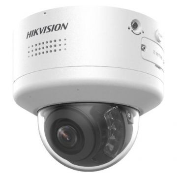 Camera IP Dome PTRZ Hikvision, 4K 8MP, ColorVu, lentila motorizata  2.8 - 12 mm, IR 40m, lumina alba 40m, difuzor, microfon, alarma,  IP66, IK10 - DS-2CD2787G2H-LIPTRZS2U/SL(2.8-12MM)