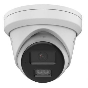 Camera IP HiLook 4K 8MP, iluminare duala 30m, lentila 2.8mm, microfon, difuzor, slot card microSD, PoE, IP67 - IPC-T280HAP-LUF/SL