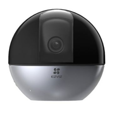 Camera IP Wi-Fi EZVIZ, 3K, lentila 4mm, IR 10m, Bidirectionala, Detectie om/animal de companie, Recunoasterea gesturilor, MicroSD - CS-E6(5W2F4mm)