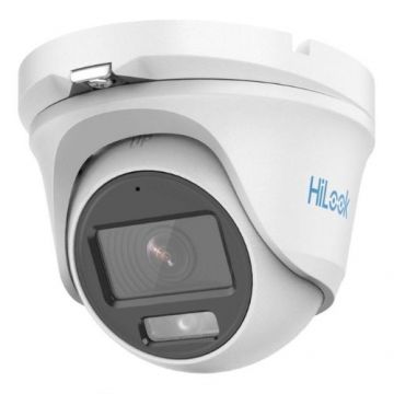 Camera Turret Hikvision HiLook ColorVu, 3K, Lentila 2.8 mm, Audio, LED alb 20m, IP66 - THC-T159-MS Camera Turret Hikvision HiLook ColorVu, 3K, Lentila 2.8 mm, Audio, LED alb 20m, IP66 - THC-T159-MS