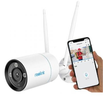 Camera Wi-Fi 6 Reolink, 4K 8MP, Lentila 4mm, Dual Light 30m, Microfon, Difuzor, IP67 - W330 Camera Wi-Fi 6 Reolink, 4K 8MP, Lentila 4mm, Dual Light 30m, Microfon, Difuzor, IP67 - W330