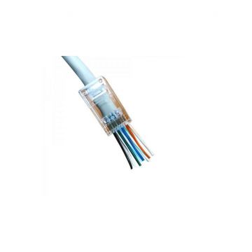 Conector Mufa retea UTP RJ45 CAT 6 Pass through connector