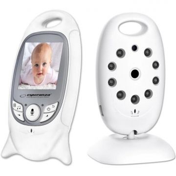 ESPERANZA Monitor Bebe cu Camera Audio-Video Wireless Pentru Supraveghere Bebe, Esperanza EHM001 ESPERANZA Monitor Bebe cu Camera Audio-Video Wireless Pentru Supraveghere Bebe, Esperanza EHM001