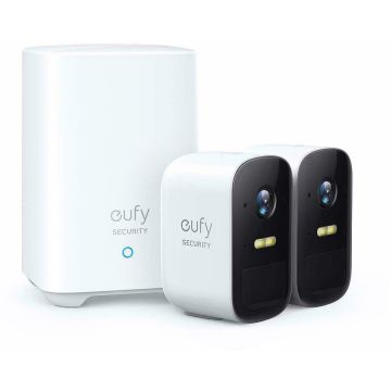 eufy Kit supraveghere video eufyCam 2C by Anker, Security wireless, HD 1080p, IP67, Nightvision, 2 camere video eufy Kit supraveghere video eufyCam 2C by Anker, Security wireless, HD 1080p, IP67, Nightvision, 2 camere video
