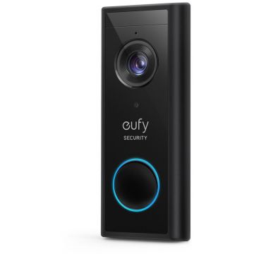 eufy Sonerie video eufy Wireless, 2K HD, autonomie 6 luni, Negru eufy Sonerie video eufy Wireless, 2K HD, autonomie 6 luni, Negru