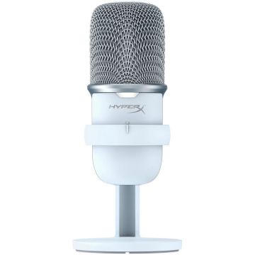 HP Microfon HyperX SoloCast, cardioid, USB, Alb HP Microfon HyperX SoloCast, cardioid, USB, Alb