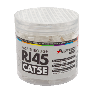 Mufa RJ-45 UTP Cat.5e EZ Passthrough (100 buc) RJ45-CAT5-EZ-JAR Mufa RJ-45 UTP Cat.5e EZ Passthrough (100 buc) RJ45-CAT5-EZ-JAR