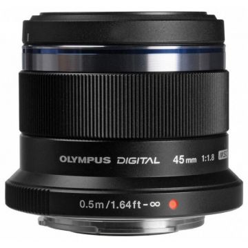 OLYMPUS Obictiv Olympus M.Zuiko 45/F1.8 Pentru Pen, Negru OLYMPUS Obictiv Olympus M.Zuiko 45/F1.8 Pentru Pen, Negru