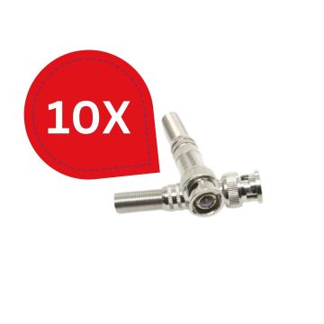 Pachet 10 Bucăți Conector Mufă BNC cu șurub Pachet 10 Bucăți Conector Mufă BNC cu șurub