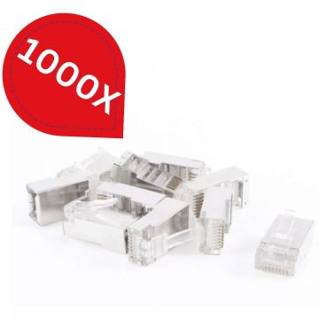 Pachet 1000 bucăți Mufa RJ45 CAT6 Pachet 1000 bucăți Mufa RJ45 CAT6