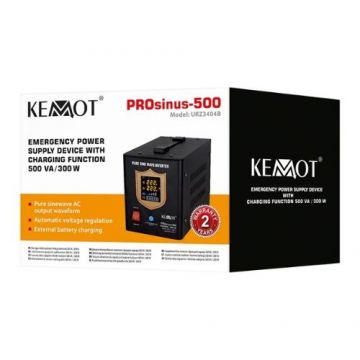 UPS Centrala Termica Sinus Pur 500VA/300W 12V - KEMOT URZ3404B UPS Centrala Termica Sinus Pur 500VA/300W 12V - KEMOT URZ3404B