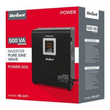 UPS Centrale Termice Sinus Pur 500VA/300W 12V - REBEL RB-4011 UPS Centrale Termice Sinus Pur 500VA/300W 12V - REBEL RB-4011