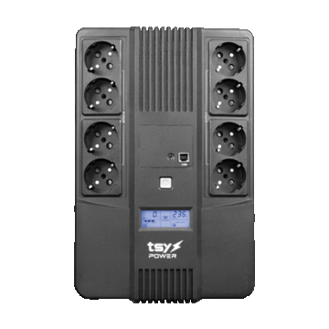 UPS TSY Power, 1000VA/600W, LCD, line interactive, 8 x Schuko TSY-D-1K0-LCD UPS TSY Power, 1000VA/600W, LCD, line interactive, 8 x Schuko TSY-D-1K0-LCD