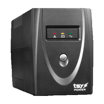UPS TSY Power, 600VA/360W, LED,  line interactive, 2 x Schuko TSY-MP-0K6-LED