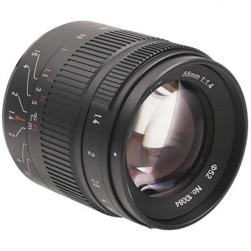 7Artisans Obiectiv manual 7Artisans 55mm F1.4 Mark II negru pentru Sony E-mount 7Artisans Obiectiv manual 7Artisans 55mm F1.4 Mark II negru pentru Sony E-mount