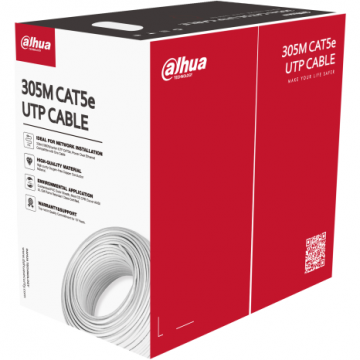 Dahua Cablu retea DAHUA DH-PFM920I-5EU-C, 305M, UTP Dahua Cablu retea DAHUA DH-PFM920I-5EU-C, 305M, UTP