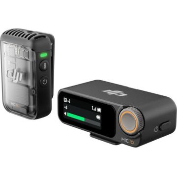 DJI Kit microfon wireless 2 DJI (1TX+1RX), Negru DJI Kit microfon wireless 2 DJI (1TX+1RX), Negru