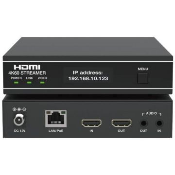 EVOCONNECT Encoder HDMI 4K@60 pentru Streaming H.264/H.265, HDMI IN & OUT, Audio-IN & OUT EVOCONNECT Encoder HDMI 4K@60 pentru Streaming H.264/H.265, HDMI IN & OUT, Audio-IN & OUT