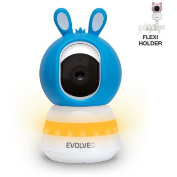 Evolveo Monitor pentru copii EVOLVEO Baby Monitor LUX – Smart 360°,  Monitor video inteligent pentru copii cu Night Vision, Miscare, plans, temperatura, umiditate, albastru Evolveo Monitor pentru copii EVOLVEO Baby Monitor LUX – Smart 360°,  Monitor video inteligent pentru copii cu Night Vision, Miscare, plans, temperatura, umiditate, albastru