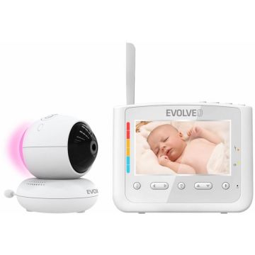 Evolveo Monitor video pentru copii EVOLVEO NL4, cu lumina de noapte si camera rotativa Evolveo Monitor video pentru copii EVOLVEO NL4, cu lumina de noapte si camera rotativa