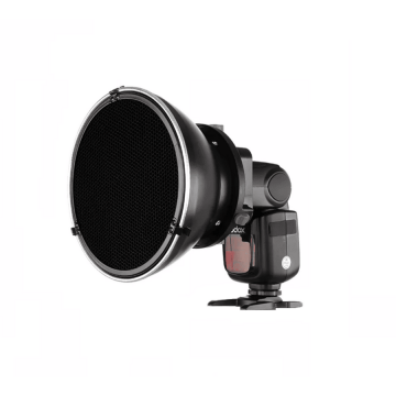 Falcon Eyes Beauty-dish FalconEyes cu grid honeycomb pentru blitz pe patina cu adaptor universal Falcon Eyes Beauty-dish FalconEyes cu grid honeycomb pentru blitz pe patina cu adaptor universal