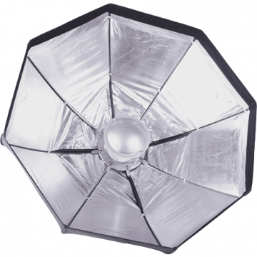 Generic Reflector Beauty Dish pliabil argintiu 120cm cu montura Bowens Generic Reflector Beauty Dish pliabil argintiu 120cm cu montura Bowens
