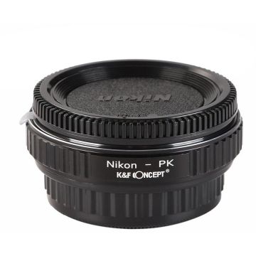 K&F Concept Adaptor montura  cu sticla optica Kent Faith PK-Nikon de la Pentax K la Nikon K&F Concept Adaptor montura  cu sticla optica Kent Faith PK-Nikon de la Pentax K la Nikon