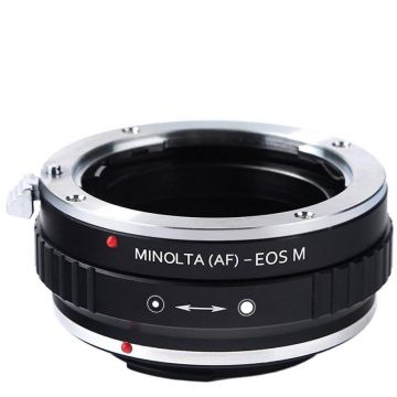 K&F Concept Adaptor montura K&F Concept Minolta (AF)-EOS M de la Minolta AF/Sony A la Canon EOS M K&F Concept Adaptor montura K&F Concept Minolta (AF)-EOS M de la Minolta AF/Sony A la Canon EOS M