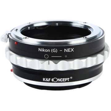 K&F Concept Adaptor montura K&F Concept Nikon(G)-NEX II de la Nikon(G) la Sony E-Mount (NEX) K&F Concept Adaptor montura K&F Concept Nikon(G)-NEX II de la Nikon(G) la Sony E-Mount (NEX)