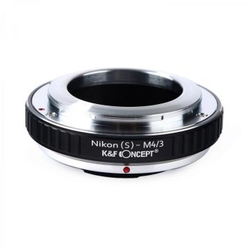 K&F Concept Adaptor montura K&F Concept Nikon(S)-M4/3  de la Nikon S la Micro 4/3 (MFT) K&F Concept Adaptor montura K&F Concept Nikon(S)-M4/3  de la Nikon S la Micro 4/3 (MFT)