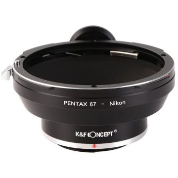 K&F Concept Adaptor montura K&F Concept Pentax 67-Nikon de la Pentax 67 la Nikon cu adaptor pentru trepied KF06.064 K&F Concept Adaptor montura K&F Concept Pentax 67-Nikon de la Pentax 67 la Nikon cu adaptor pentru trepied KF06.064