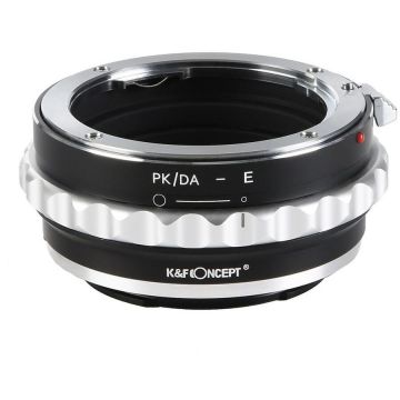 K&F Concept Adaptor montura K&F Concept PK/DA-E de la Pentax K/M/A/FA/DAla  Sony E-Mount K&F Concept Adaptor montura K&F Concept PK/DA-E de la Pentax K/M/A/FA/DAla  Sony E-Mount
