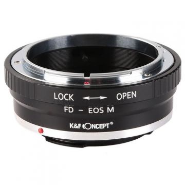 K&F Concept Adaptor montura Kent Faith FD-EOS M de la Canon FD la Canon EOS M K&F Concept Adaptor montura Kent Faith FD-EOS M de la Canon FD la Canon EOS M