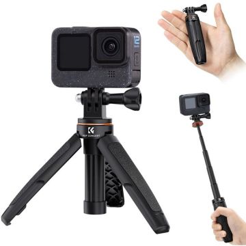 K&F Concept Trepied Mini cu Selfie Stick K&F Concept MS03 33.5cm for Action Camera KF09.133V3 K&F Concept Trepied Mini cu Selfie Stick K&F Concept MS03 33.5cm for Action Camera KF09.133V3