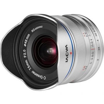 Laowa Obiectiv Manual Laowa 7.5mm F2 MFT Ultra Wide Silver Laowa Obiectiv Manual Laowa 7.5mm F2 MFT Ultra Wide Silver