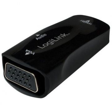 logilink Adaptor LOGILINK CV0108, HDMI - VGA, Full HD/30 Hz, Negru logilink Adaptor LOGILINK CV0108, HDMI - VGA, Full HD/30 Hz, Negru