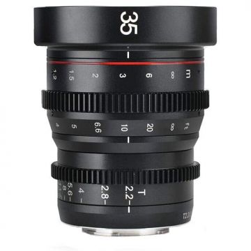 Meike Obiectiv manual Meike 35mm T2.2 Cine pentru Sony E-Mount Meike Obiectiv manual Meike 35mm T2.2 Cine pentru Sony E-Mount
