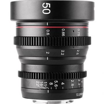 Meike Obiectiv manual Meike 50mm T2.2 Cine pentru Fujifilm FX-Mount Meike Obiectiv manual Meike 50mm T2.2 Cine pentru Fujifilm FX-Mount