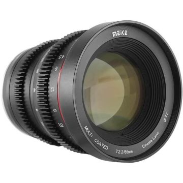 Meike Obiectiv manual Meike 85mm T2.2 Large Aperture Manual Cine pentru Fujifilm FX-Mount Meike Obiectiv manual Meike 85mm T2.2 Large Aperture Manual Cine pentru Fujifilm FX-Mount