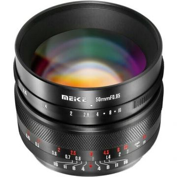 Meike Obiectiv Meike 50mm F0.95 Negru pentru Fujifilm FX-Mount Meike Obiectiv Meike 50mm F0.95 Negru pentru Fujifilm FX-Mount