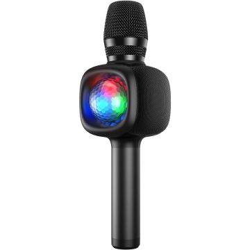 ONEODIO Microfon OneOdio, wireless, conectare prin Bluetooth 5.2, sensibilitate -52 dB, acumulator 1800 mAh, karaoke | Iluminare | 4 moduri voce, negru, Bopmen-Star-10-Black ONEODIO Microfon OneOdio, wireless, conectare prin Bluetooth 5.2, sensibilitate -52 dB, acumulator 1800 mAh, karaoke | Iluminare | 4 moduri voce, negru, Bopmen-Star-10-Black