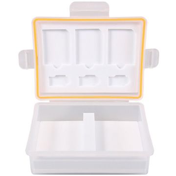Patona Hard case Patona pentru carduri SD micro SD si 2xAcumulatori LP-E6 NP-FZ100 EN-EL15-1906 Patona Hard case Patona pentru carduri SD micro SD si 2xAcumulatori LP-E6 NP-FZ100 EN-EL15-1906