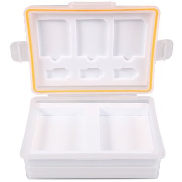 Patona Hard case Patona pentru carduri SD micro SD si 2xAcumulatori LP-E8 NP-95 EN-EL14 Li109-1907 Patona Hard case Patona pentru carduri SD micro SD si 2xAcumulatori LP-E8 NP-95 EN-EL14 Li109-1907