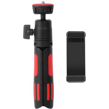 Puluz Trepied telefon PULUZ PU637R Mini VLOG Selfie Stand Tripod for Smartphones Puluz Trepied telefon PULUZ PU637R Mini VLOG Selfie Stand Tripod for Smartphones