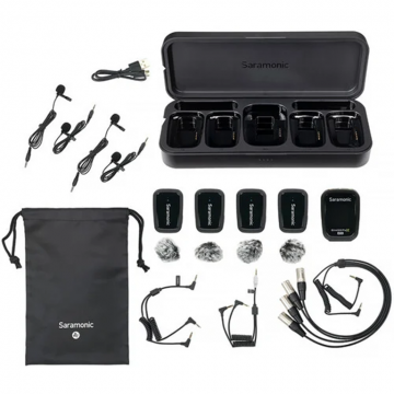SARAMONIC Microfon wireless Saramonic Blink500 ProX B8, 1x Receiver, 4x Microfon, Autonomie microfon 11 ore, Raza de actiune 280m, Negru SARAMONIC Microfon wireless Saramonic Blink500 ProX B8, 1x Receiver, 4x Microfon, Autonomie microfon 11 ore, Raza de actiune 280m, Negru