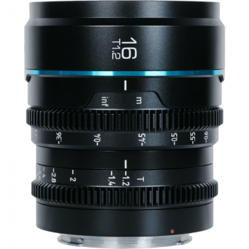 Sirui Sirui Cine Lens Nightwalker S35 16mm T1.2 RF-Mount Black Sirui Sirui Cine Lens Nightwalker S35 16mm T1.2 RF-Mount Black