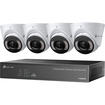 TP-LINK Kit Supraveghere TP-LINK VIGI NK4P-T4425-2T, 4 Camere TP-LINK Kit Supraveghere TP-LINK VIGI NK4P-T4425-2T, 4 Camere
